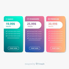 Flat Price List Pricing Table Price Tag Design Price List Design