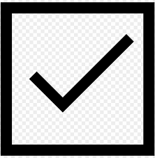 Microsoft Word Check Mark Symbol Checkbox With Tick Mark Png Image With Transparent Background Toppng
