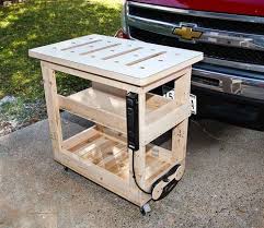 New Mobile Work Station 4 Project Complete Portable Work Table Woodworking Projects Wood Diy