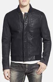 200 Rogue Faux Leather Varsity Jacket With Denim Sleeves Leather Jacket Outfit Men Leather Jacket Men Leather Varsity Jackets