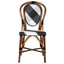 Black And White Mediterranean Bistro Chair Pld Mediterranean Decor Patio Furnishings Outdoor Patio Furniture Sets