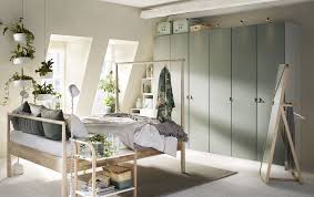 Reinsvoll Deur Met Scharnieren Grijsgroen 50x195 Cm Ikea Bed Inrichting Slaapkamer Inspiratie Ikea Slaapkamerideeen