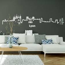 From new york skyline wallpaper to los angeles, paris, london. Lyon France City Skyline Interior Wall Decal Sticker With Lettering Wall Decals Murals Home Living Vadel Com