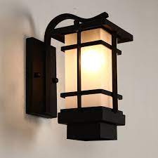 The New Chinese Outdoor Wall Lamp European Outdoor Lamp Waterproof Iron Retro Japanese Living Room Balcony Ais Outdoor Lamp Wall Lamp Shades Outdoor Wall Lamps