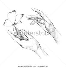 Stock Photo Drawing Hands Releasing Butterfly Let Go Brush The Hand Of Man Fly Freedom 409381732 Jpg 450 470 Pixels How To Draw Hands Drawings Pen Art Drawings