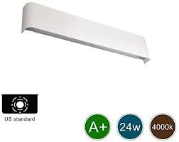 These modern led vanity lights can be installed in 2 directions; Amazon Com Ralbay Modern Vanity Light 24w Natural White 4000k Led Wall Sconce For Bathroom Bedroom Corr Modern Vanity Lighting Led Wall Sconce Vanity Lighting