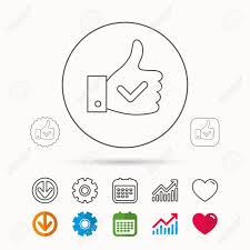 Thumb Up Like Icon Super Cool Vote Sign Social Media Symbol