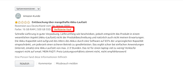 Ist der preis auffällig niedrig, sollten sie misstrauisch werden. Ihre Verifizierten Kaufbewertungen Bei Amazon Verbessern