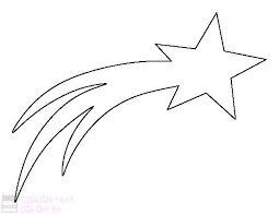 Estrella Fugaz Para Colorear