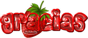 Colección de Gifs ®: LETRAS DE FRUTAS PARA RESPONDER MENSAJES