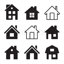 Kostenlose pictogram house clipart in ai, svg, eps und cdr | finden sie auch haus oder haus reinigung cartoon clipart kostenlose bilder unter +73.061 vektoren. Haus Ikonen Auf Weiss Festgelegt Stock Vektor Colourbox