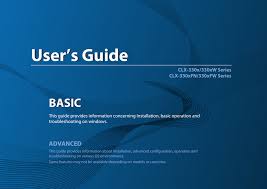 Samsung Clx 3305fw User S Manual Manualzz