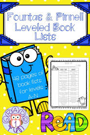 Leveled Book Lists Leveled Books Fountas And Pinnell Levels Guided Reading Levels