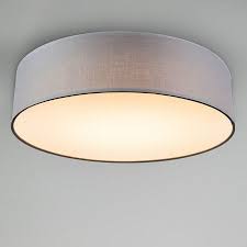 Deckenleuchte Grau 40 Cm Inkl Led Drum Led Beleuchtung Decke Led Deckenlampe Schlafzimmer