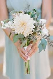 This sweet, simple spray of dried flowers from boho bouquets on etsy. 30 Wonderful Dahlias Wedding Bouquets Wedding Forward Small Wedding Bouquets Simple Wedding Bouquets Dahlia Wedding Bouquets