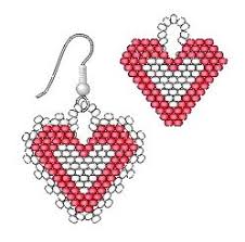 Around The Beading Table Free Beaded Heart Patterns Beading Patterns Seed Bead Patterns Seed Bead Tutorial