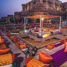 How Much Does A Destination Wedding In Rajasthan Cost In 2021 Big Indian Wedding Outdoor Indian Wedding Indian Wedding Venue