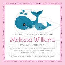Check spelling or type a new query. Mommy And Baby Whales Cute Pink Baby Shower Invitation For Girls Under The Sea Theme