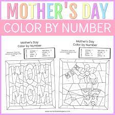 Print out one of these coloring pages that feature moms, flowers, banners, awards, trophies, kids, hearts, butterflies, and stars by simply clicking on a thumbnail and printing it from your browser. Mother S Day Color By Number Free Printable Coloring Pages