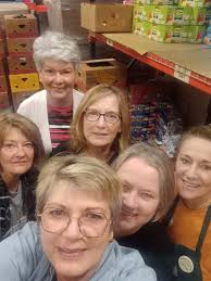 Thank you to Pilots Malia Turner, Susan Amos, Debra Brandon, Jean Fowlkes  (co-pilot Sam), and Edith Herndon for your efficient and helpful volunteer  time at God's Storehouse this morning. I appreciate your