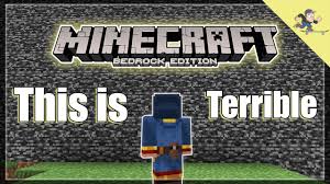 If you never heard about the minecraft bedrock edition, it is designed for consoles similar to pc for hosting custom minecraft servers. Minecraft Java Player Plays Bedrock Is Bedrock Edition Bad Youtube