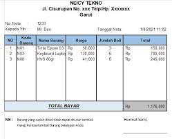 Check spelling or type a new query. Cara Membuat Nota Penjualan Barang Otomatis Di Excel Contoh Nota Neicy Tekno