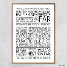 Fardag får ikke det amme kommerielle preet om mothering unday eller mother' day, å alle kjøpte gaver har en tenden til å være i ite øyeblikk og mangler ofte fantai el. Plakat Far Er Den Bedste I Verden Perfekt Gave Til Farsdag