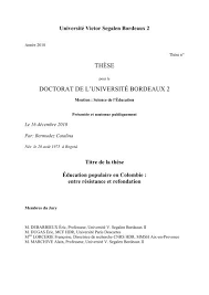Universite Victor Segalen Bordeaux 2 Theses