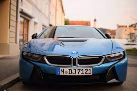 Real Life Photos Bmw I8 In Protonic Blue Bmw I8 Bmw Dream Cars Bmw