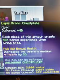 If the stack is depleted it will be cleaned up automatically. Yellow Dyed Lapis Armor Hypixel Minecraft Server And Maps