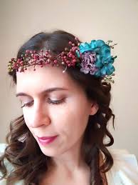 Rustic Flower Crown Wedding Crown Hair Wreath By Prettyvintages Wedding Crown Flower Crown Wedding Crown Hairstyles