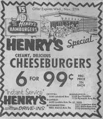 Black And White Little Falls Mn Menu Henry S Drive In Henry S Drive In My Grandpa Use To Take Us There When I Was Little Twin Drive In How To Memorize Things Richfield