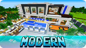 Any category survival creative adventure puzzle horror pvp parkour minigame pixel art roller coaster redstone custom terrain other. Minecraft Pe Maps Modern Mansion House With Download Mcpe 1 1 1 0 Youtube