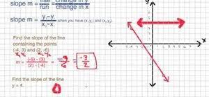 How To Figure Out The Slope Of A Line « Math :: Wonderhowto