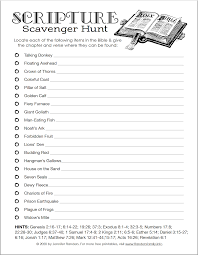 Free pdf or word doc availible. Scripture Scavenger Hunt Free Printable Flanders Family Homelife