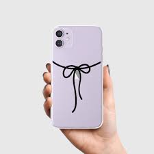 Simple Cute Black Bow Phone Case For Iphone 12 11 Pro Max Xr Etsy Tough Iphone Case Iphone Cases Clear Phone Case