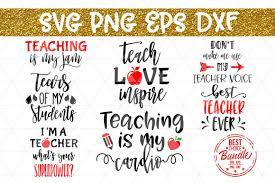 Download Teacher Bundle Svg Cut File Teacher Gift Svg Eps Dxf Png By Mulia Designs Thehungryjpeg Com