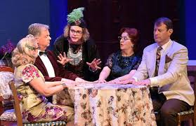 A spiritualist medium holds a seance for a writer suffering from writer's block but accidentally summons the spirit of his deceased first wife, which leads to an increasingly complex love triangle with his current wife of five years. Blithe Spirit Is Hauntingly Hilarious