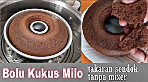 May 13, 2021 · resep bolu pandan panggang takaran sendok. Bolu Kukus Milo Takaran Sendok Tanpa Mixer Youtube