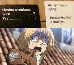 Attack On Titan Memes Cards Against Humanity Wattpad Attack On Titan Funny Attack On Titan Titans