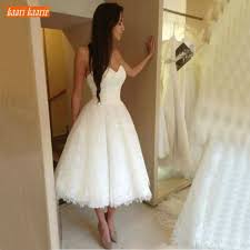 Brautkleider in zartem rosé oder blush schmeicheln auch vielen hauttönen. Zarte Spitze Kurze Brautkleider 2021 Boho Schatz Tee Lange Eine Linie Hochzeit Kleider Nach Mass Strand Garten Braut Kleid Wedding Dresses Aliexpress