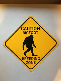 Caution Bigfoot Breeding Zone 12x12 Funny Aluminum Sasquatch - Etsy Ireland