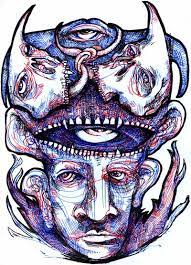 Visible spectrum what we perceive as the colour of an object is actually the reflection of light of certain wavelength off the surface, as this reflection is received by the retina of. Another Tri Color Ink Drawing Michael Herring