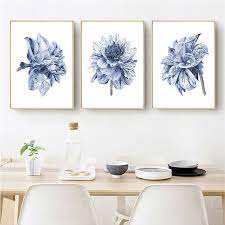 Wallcorners Nordic Wall Art Canvas Free Shipping Worldwide Wallcorners Decor Your Home Life Navy Blue Wall Art Blue Wall Art Wall Decor Bedroom