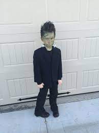 Diy Frankenstein Costume Scary Images Tutorial Maskerix Com Frankenstein Halloween Costumes Frankenstein Costume Frankenstein Costume Diy