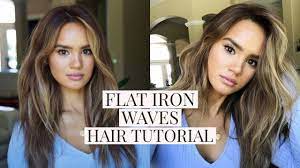 Flat Iron Beach Waves Hair Tutorial Dacey Cash Youtube Beach Waves Hair Tutorial Hair Waves Waves Hair Tutorial