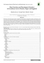 Check out our solanaceous plants selection for the very best in unique or custom, handmade pieces from our shops. Plant Nutrition And Physiological Disorders In Greenhouse Grown Tomato Pepper And Eggplant Global Science Books Academia Edu