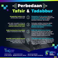 Perbedaan Tafsir Tadabbur Tadabbur Quran Islamic Quotes