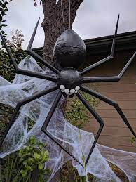 Shop online & save at target.com Finished Just In Time For Halloween Giant Paper Mache Spider Https I Redd It Qn42 Scary Halloween Decorations Halloween Spider Decorations Outdoor Halloween