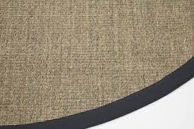 Die robusten teppiche machen nahezu überall eine gute figur. Sisal Teppich Premium 16 Natur Rund Mit Hochwertiger Bordure Aus Baumwolle Floorpassion